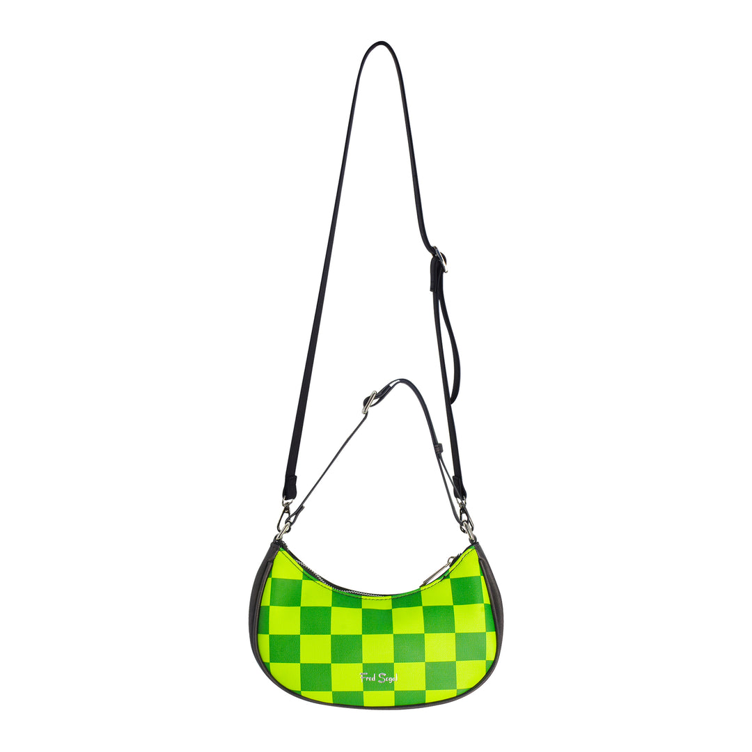 Fred Segal Harry Potter Checker Slytherin Shoulder Bag - Back Full Strap Length