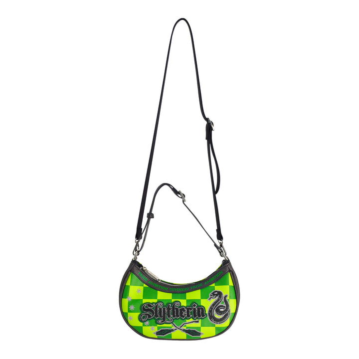 Fred Segal Harry Potter Checker Slytherin Shoulder Bag - Front Full Strap Length