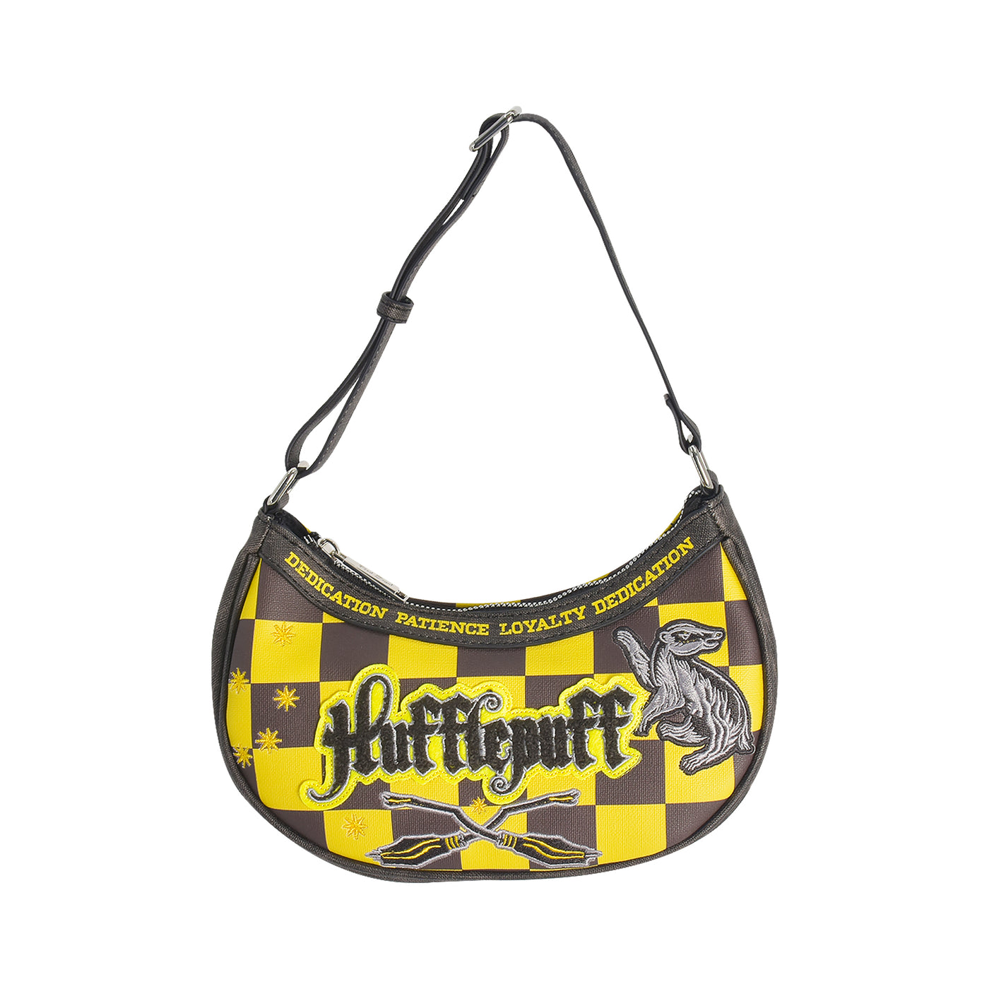 Fred Segal Harry Potter Checker Hufflepuff Shoulder Bag - Front