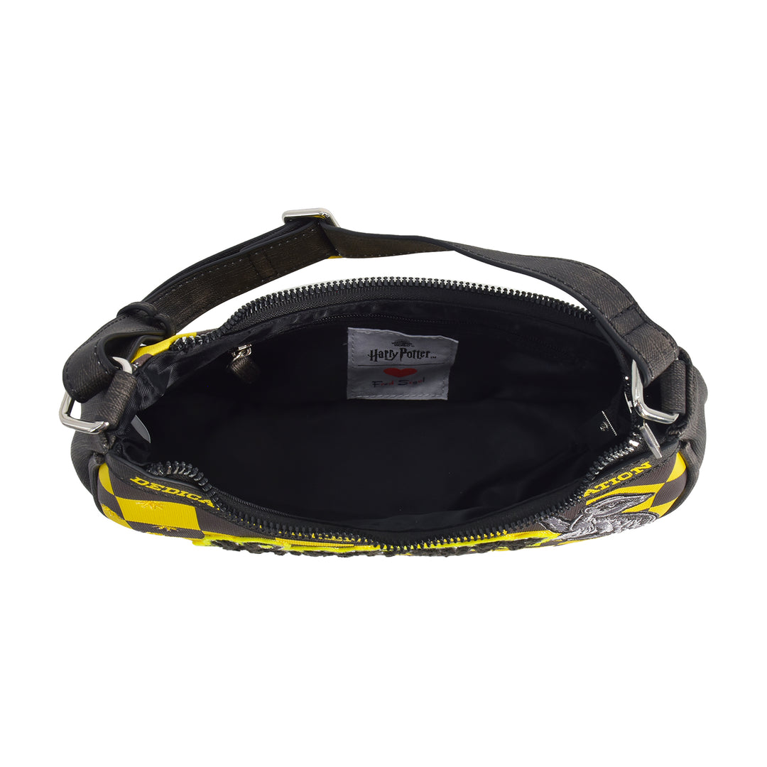 Fred Segal Harry Potter Checker Hufflepuff Shoulder Bag - Interior