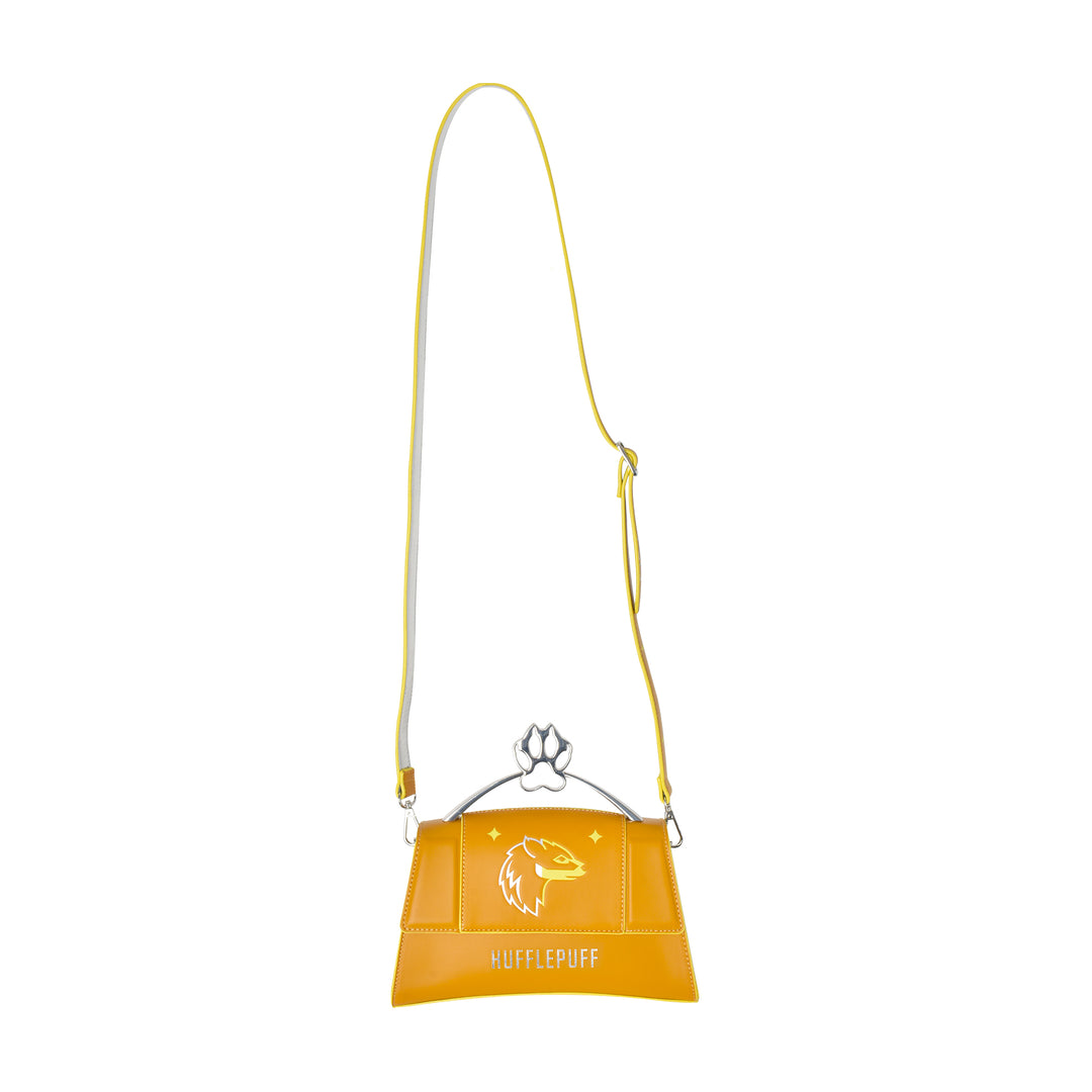 Fred Segal Harry Potter Hufflepuff Mascot Flap Satchel - Front Full Strap Length