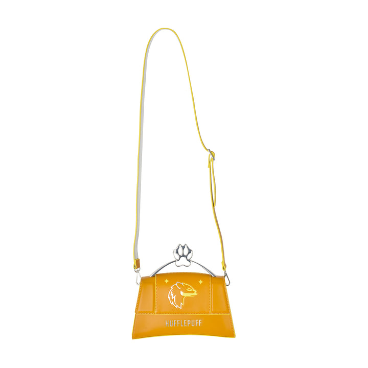 Fred Segal Harry Potter Hufflepuff Mascot Flap Satchel - Front Full Strap Length