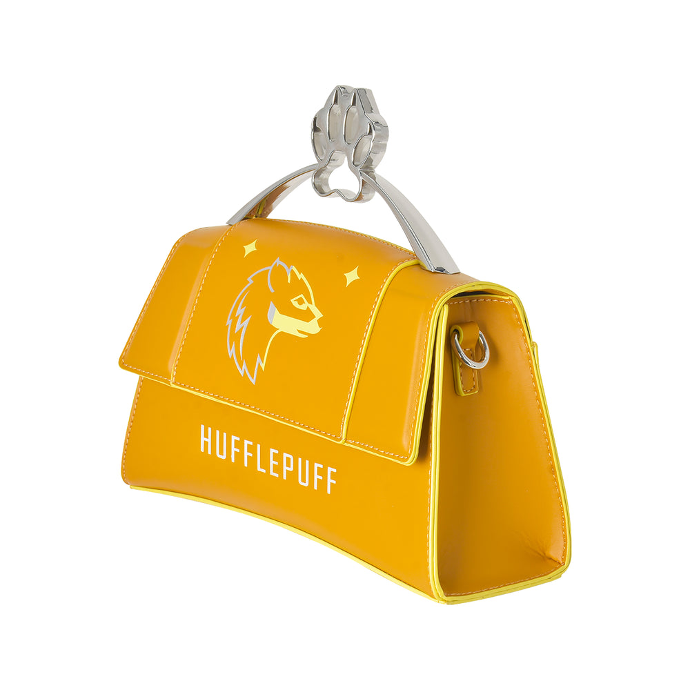 Fred Segal Harry Potter Hufflepuff Mascot Flap Satchel - Side View