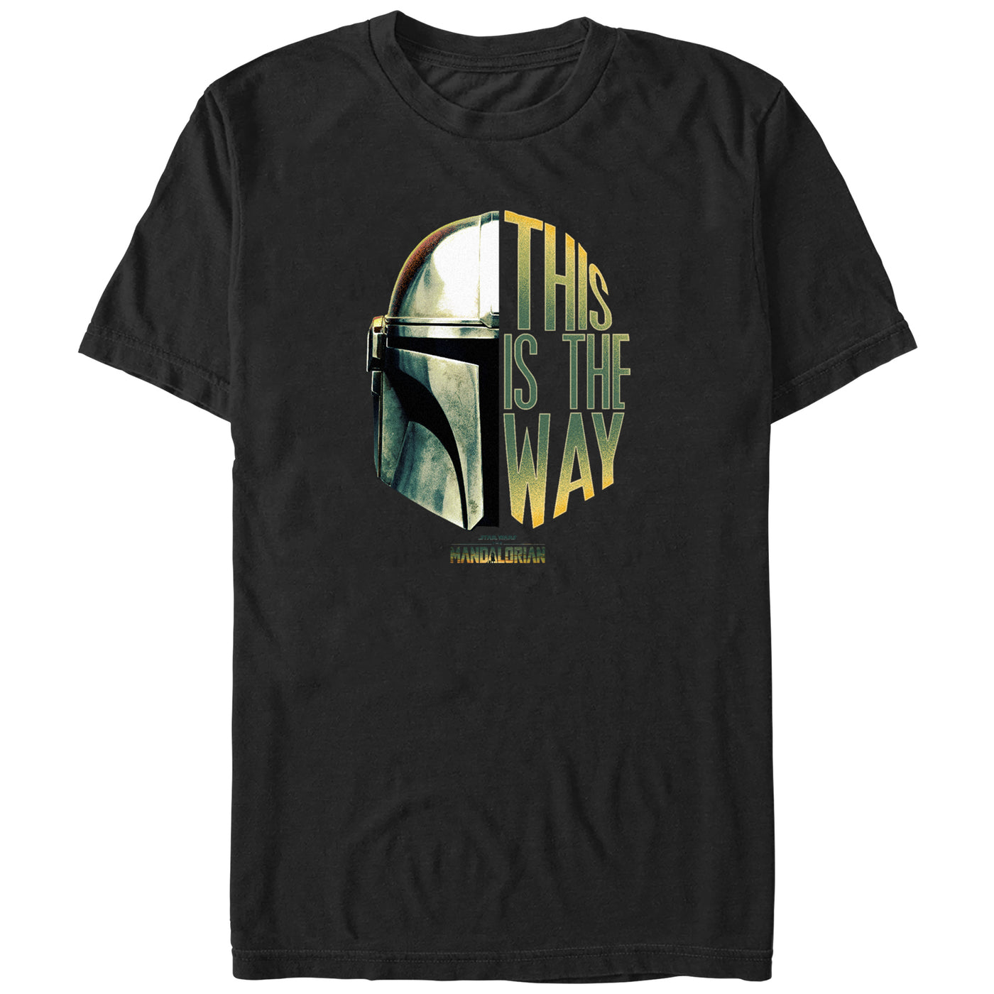 Mad Engine The Mandalorian The Way Helmet Men's T-Shirt