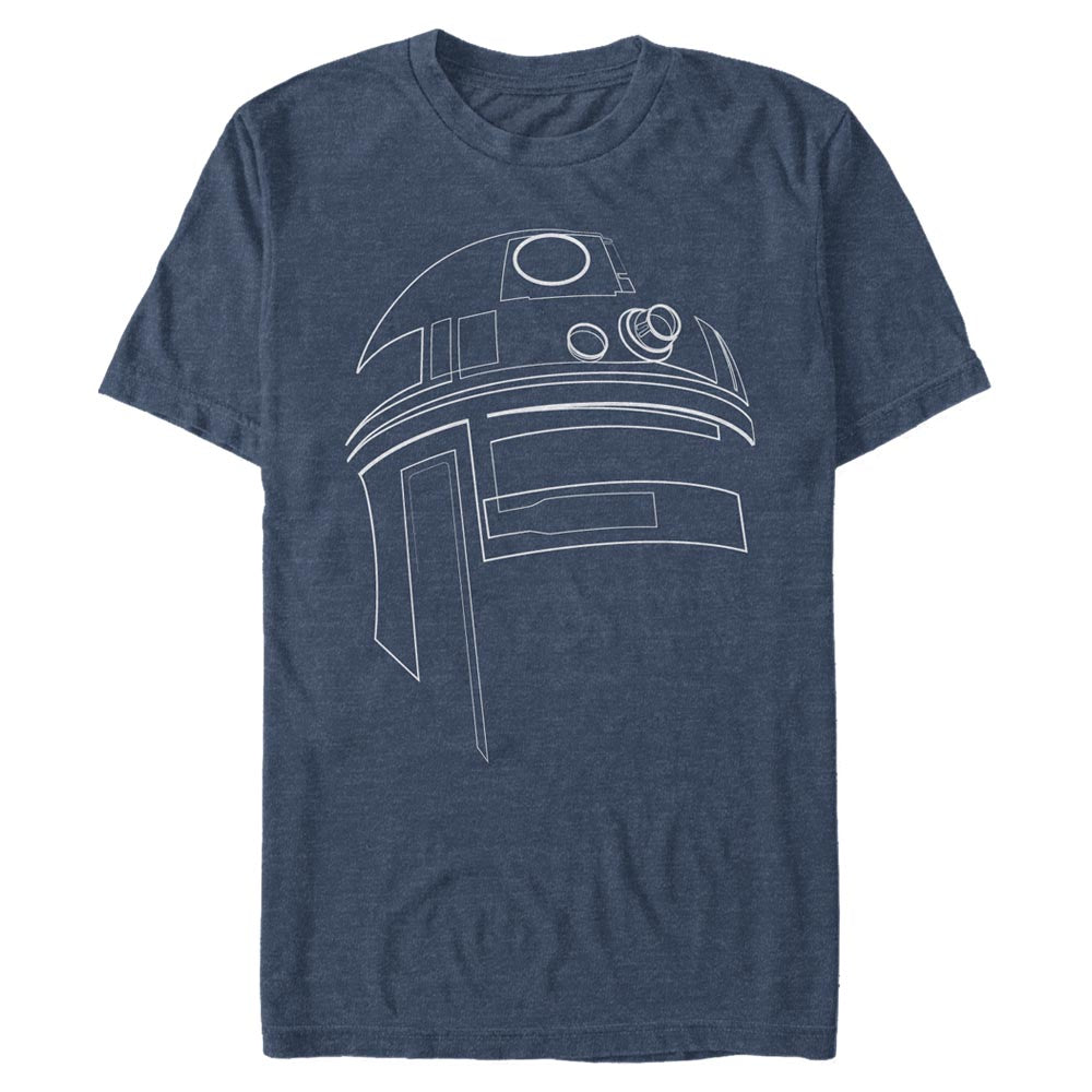 Mad Engine Star Wars R2-D2 Outline Men's T-Shirt