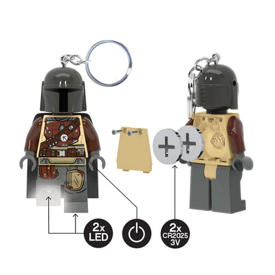 LEGO Star Wars The Mandalorian Keychain with LED Light - Mandalorian Battery