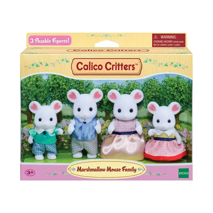 Calico Critters Marshmallow Mouse Family