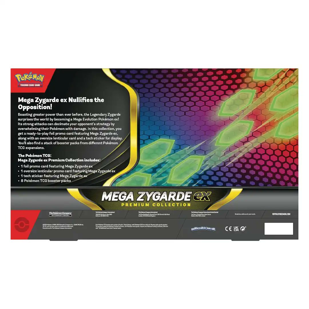 Pokemon TCG: Mega Zygarde ex Premium Collection with 8 Booster Packs