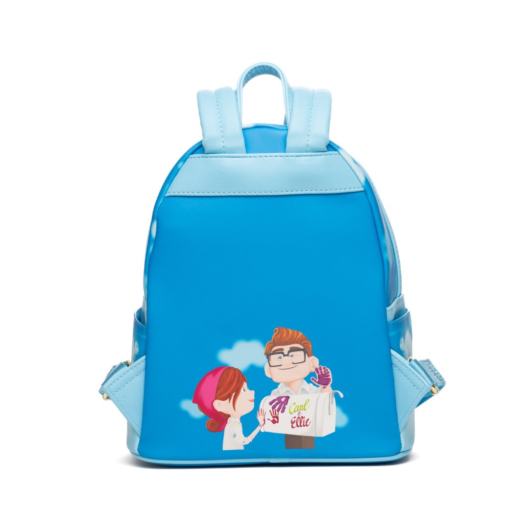 carl and ellie mini backpack Loungefly Disney Pixar Up Glow In The Dark Carl and Ellie In The Clouds Mini Backpack – 707 Street Exclusive