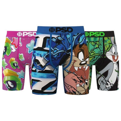 PSD Underwear Men's LT Wildstyle Boxer Brief 3-Pack