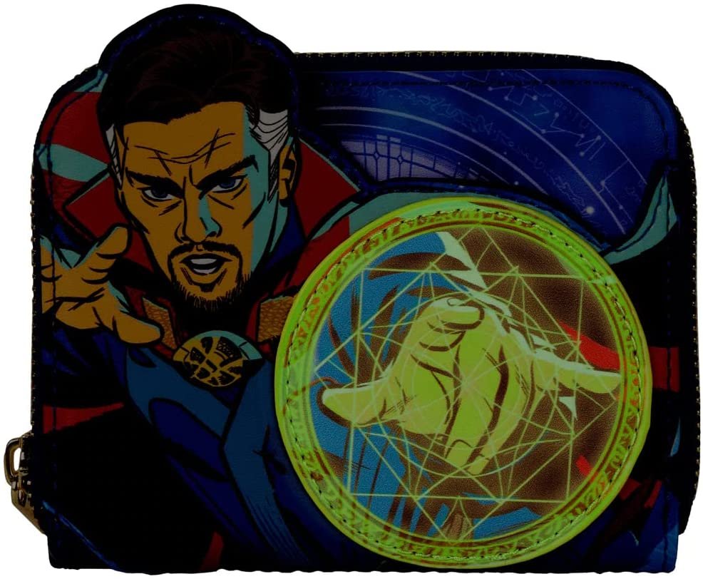 Loungefly Marvel Dr. Strange Glow in the Dark Zip-Around Wallet