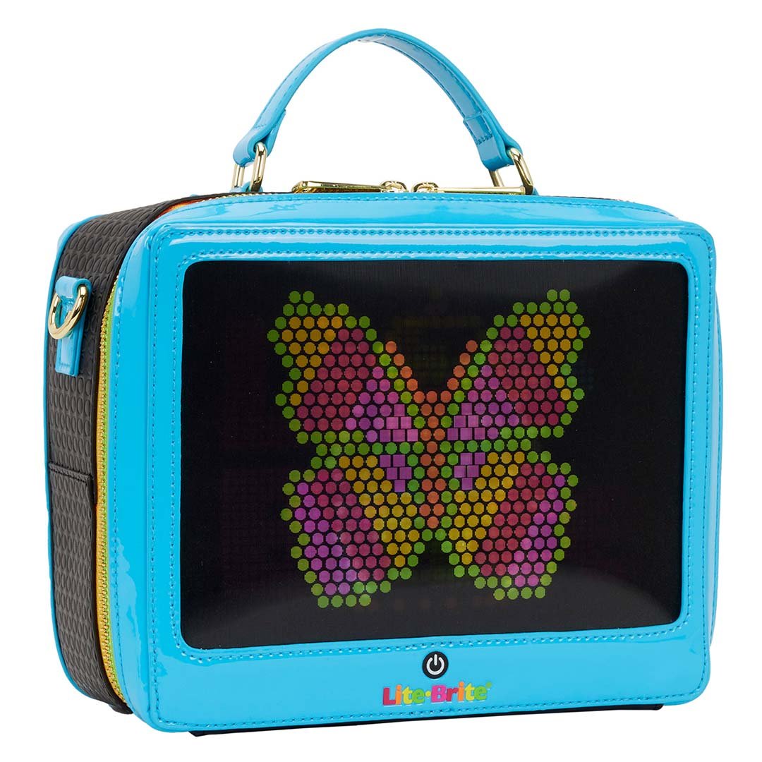 Loungefly Hasbro Lite-Brite Lenticular Glow Crossbody Bag with Coin Bag