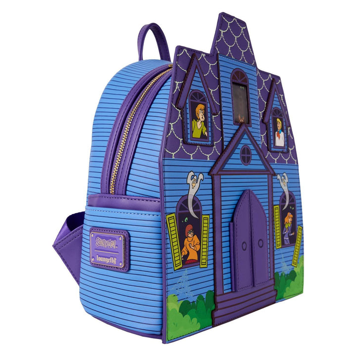 Loungefly Warner Brothers Scooby-Doo Mystery Inc. Haunted Mansion Lenticular Mini Backpack