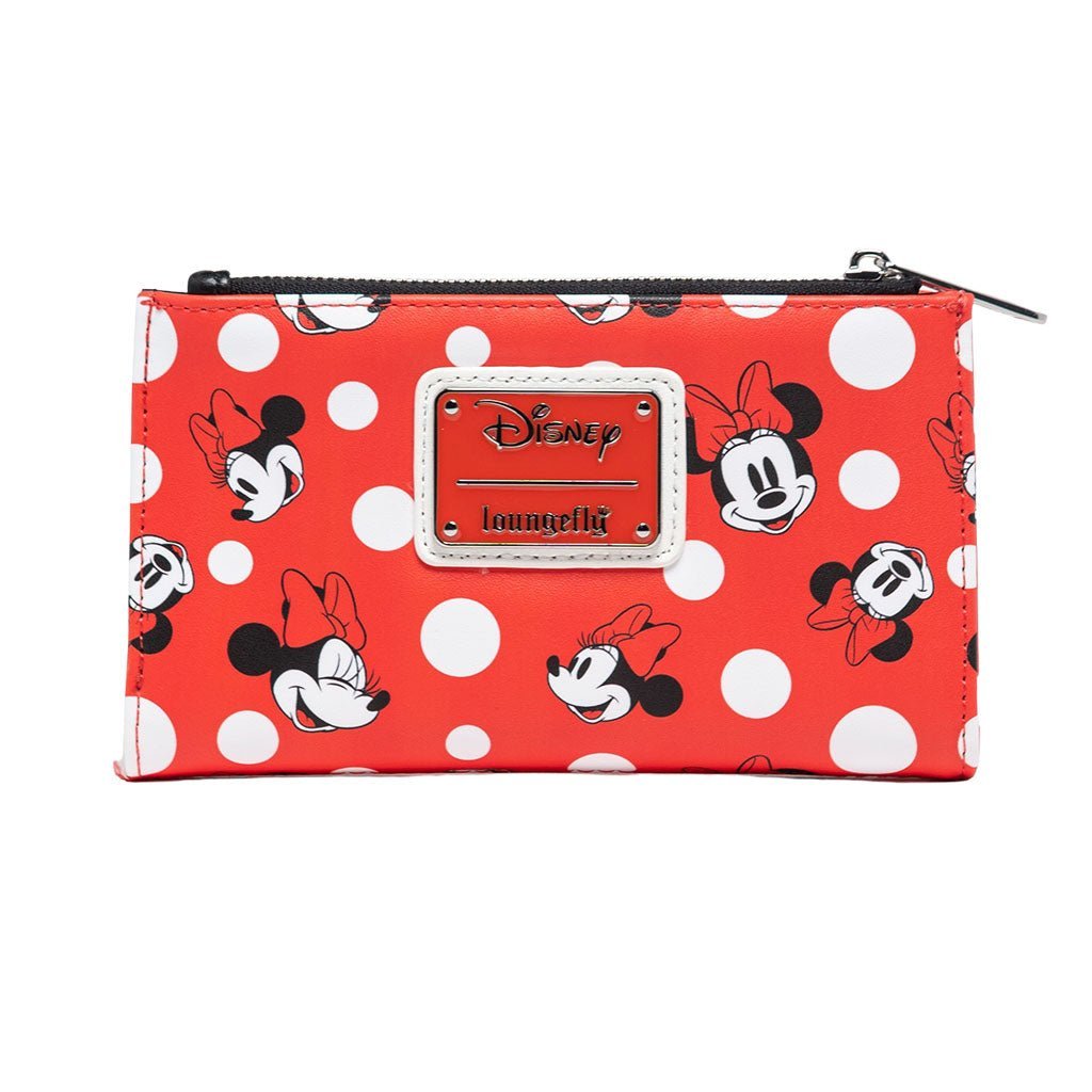 Loungefly Disney Minnie Mouse Polka Dot Red Zip-Around Wallet - 707 Street Exclusive