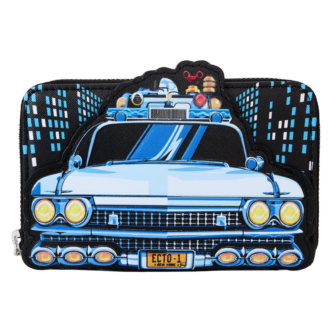 Loungefly Sony Ghostbusters Ecto-1 Glow Zip Around Wallet