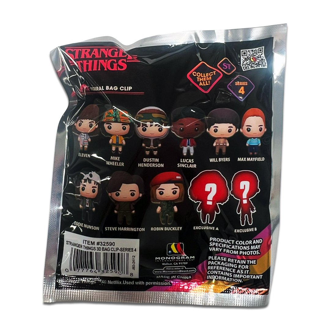 Stranger Things 3D Foam Bag Clip Series 4 Blind Bag – 707 Street