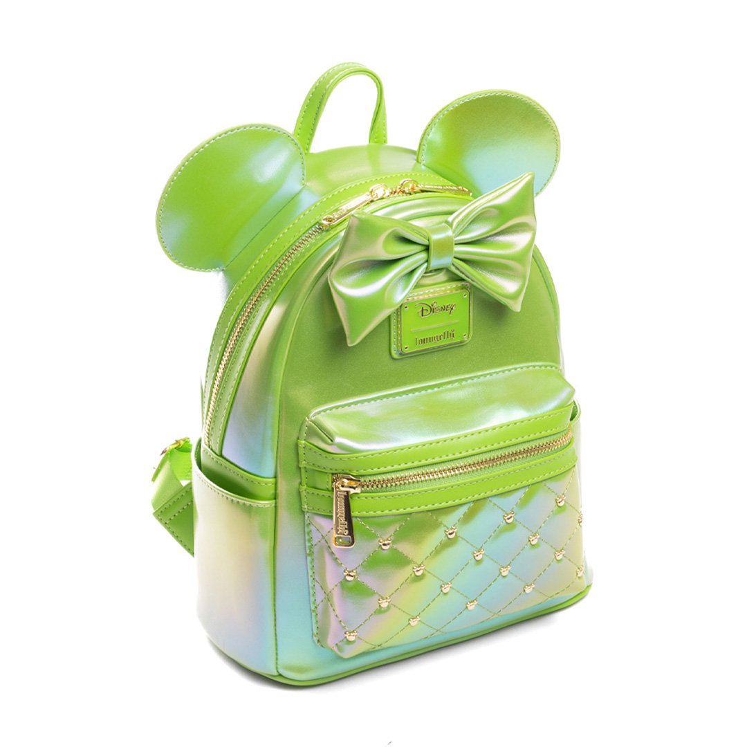Loungefly Disney The Minnie Mouse Classic Series Mini Backpack: Emerald Iridescent
