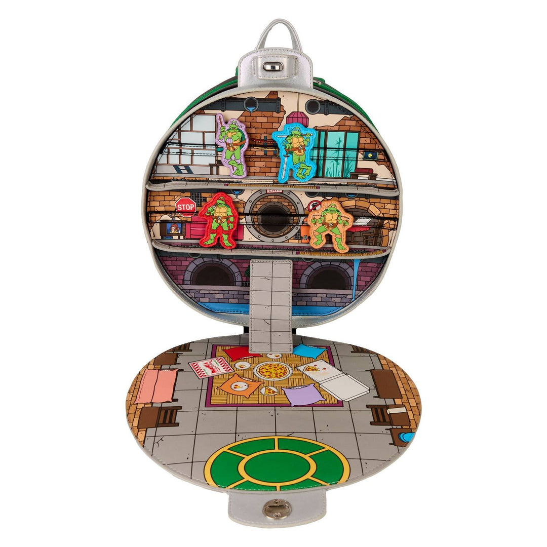 Loungefly Nickelodeon TMNT Lair Mini Backpack