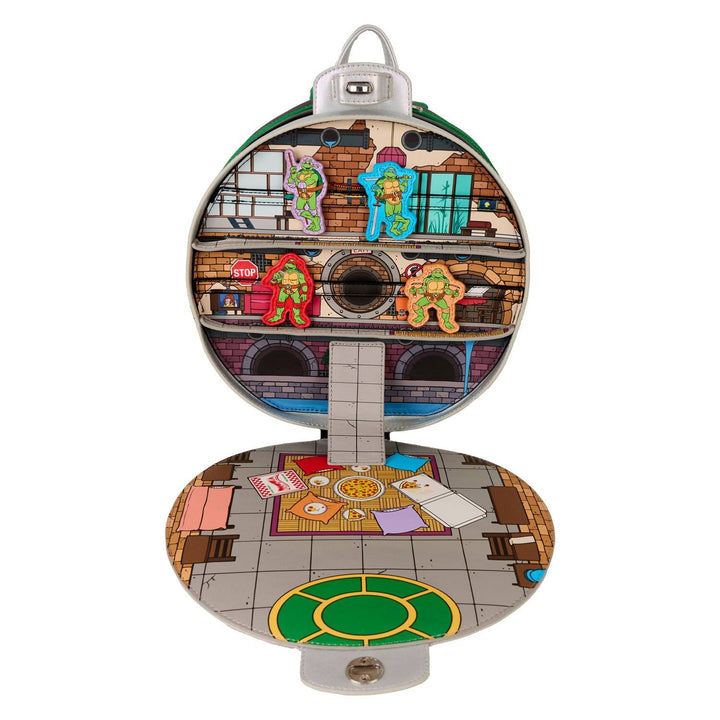 Loungefly Nickelodeon TMNT Lair Mini Backpack