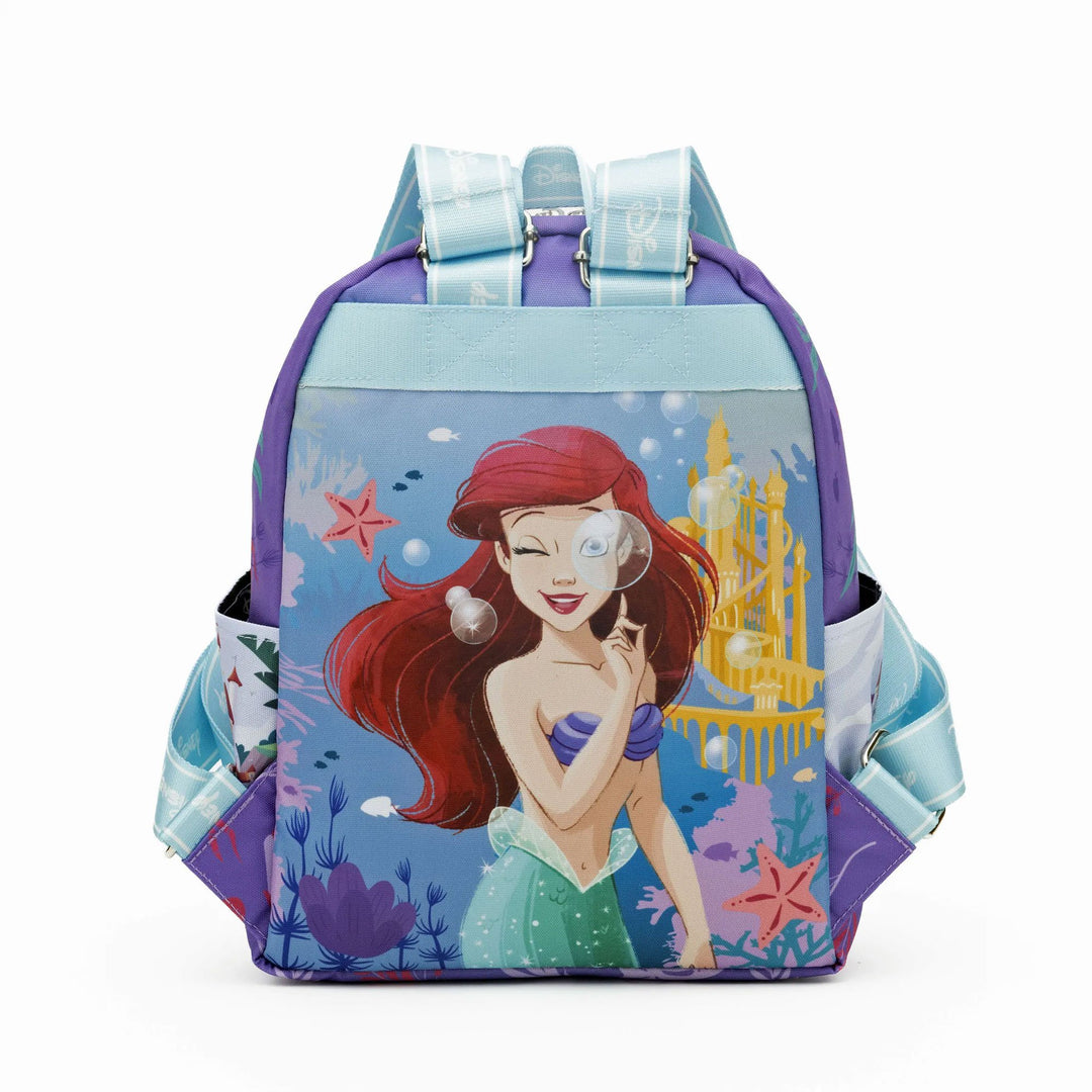 WondaPop Disney The Little Mermaid Ariel 13" Nylon Mini Backpack - Back