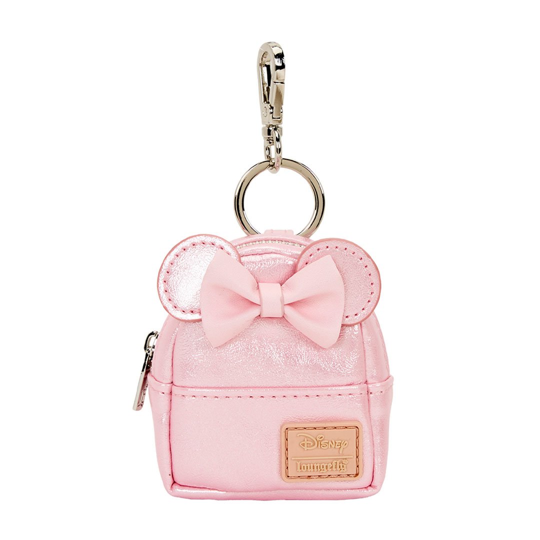 Loungefly Disney Minnie Mouse Glitter Mystery Mini Backpack Keychain Charm