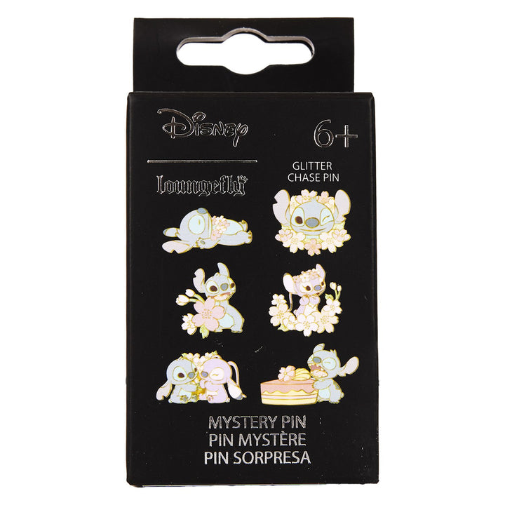 Loungefly Disney Stitch &amp; Angel Cherry Blossom Mystery Box Pin