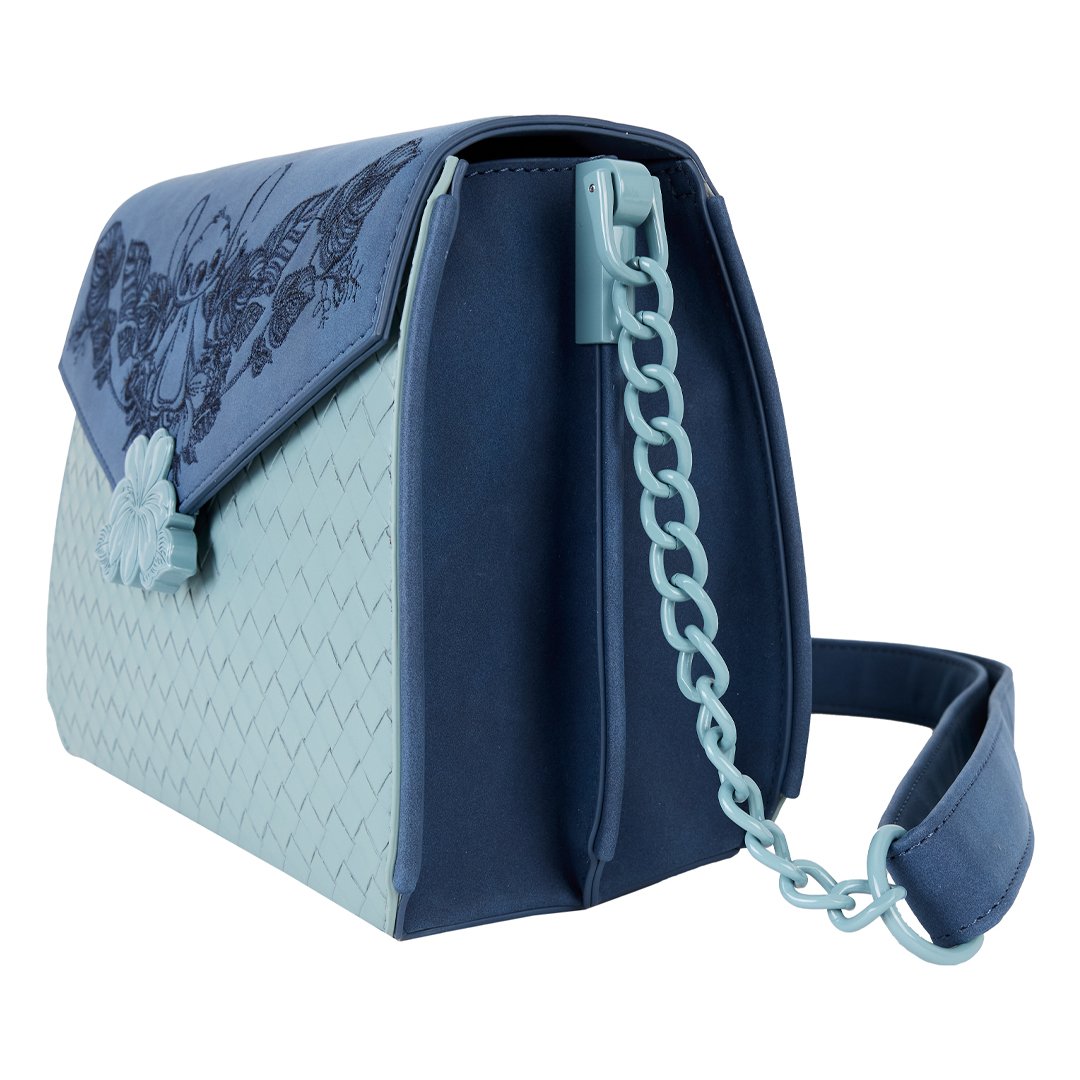 Loungefly Disney Stitch Embroidered Woven Crossbody Bag