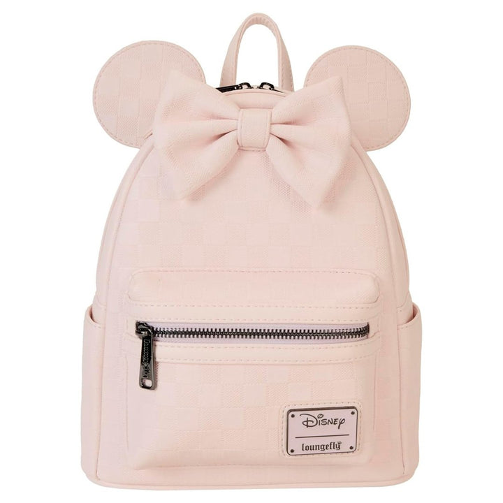 Loungefly Disney Minnie Mouse Checkered Texture Mini Backpack