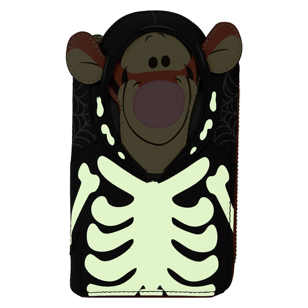 Loungefly Disney Winnie the Pooh Skeleton Tigger Zip-Around Wallet