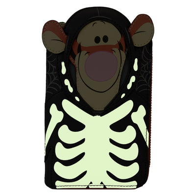 Loungefly Disney Winnie the Pooh Skeleton Tigger Zip-Around Wallet
