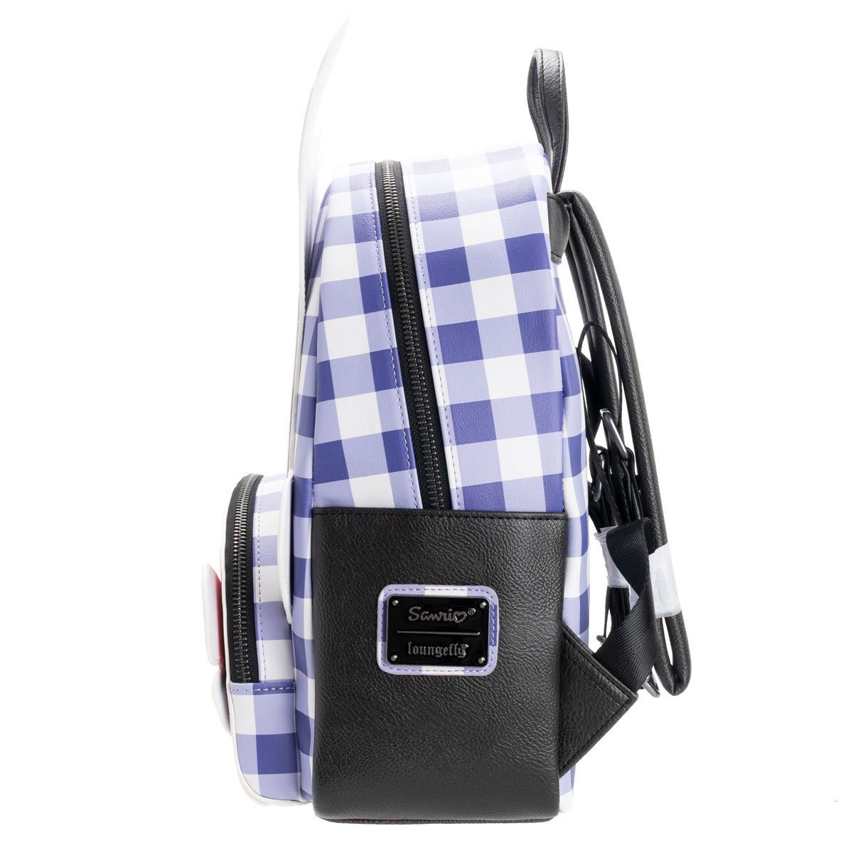 Loungefly Sanrio Pochacco Cosplay Plaid Mini Backpack - left side