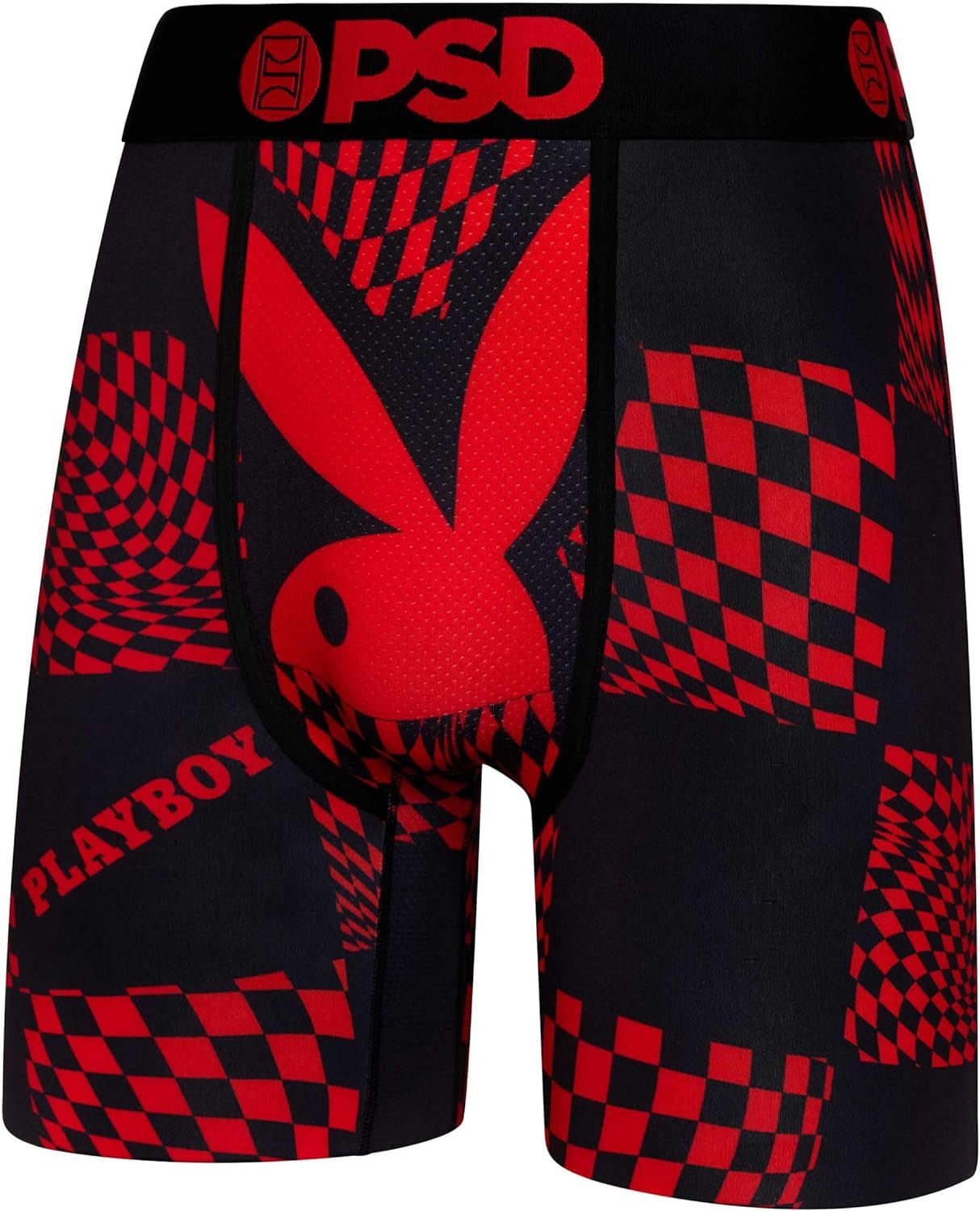 PSD Underwear Men's Playboy Kit Boxer Briefs 3-Pack red checkered bunny