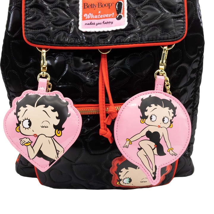 Whatever Makes You Happy Betty Boop Mystery Bag Icons Padded Vinyl