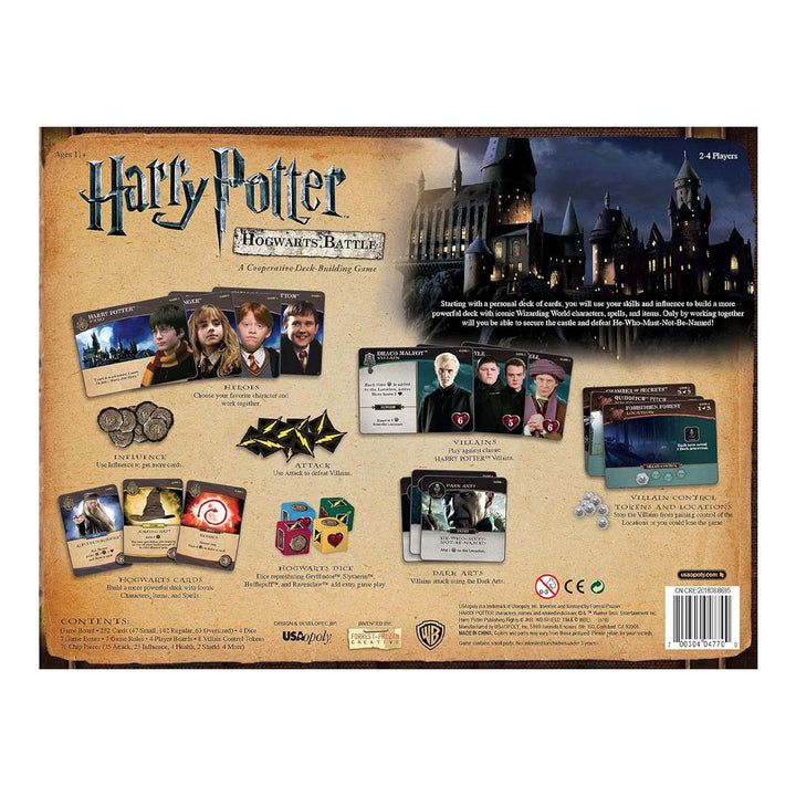 USAopoly Harry Potter Hogwarts Battle Cooperative Deck Building Card Game