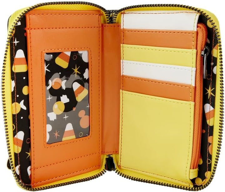 Loungefly Disney Mickey and Friends Candy Corn Zip-Around Wallet