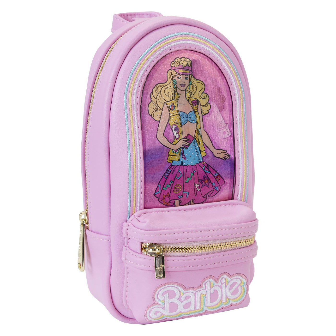 Loungefly Mattel Barbie 65th Anniversary Mini Backpack Pencil Case - Side