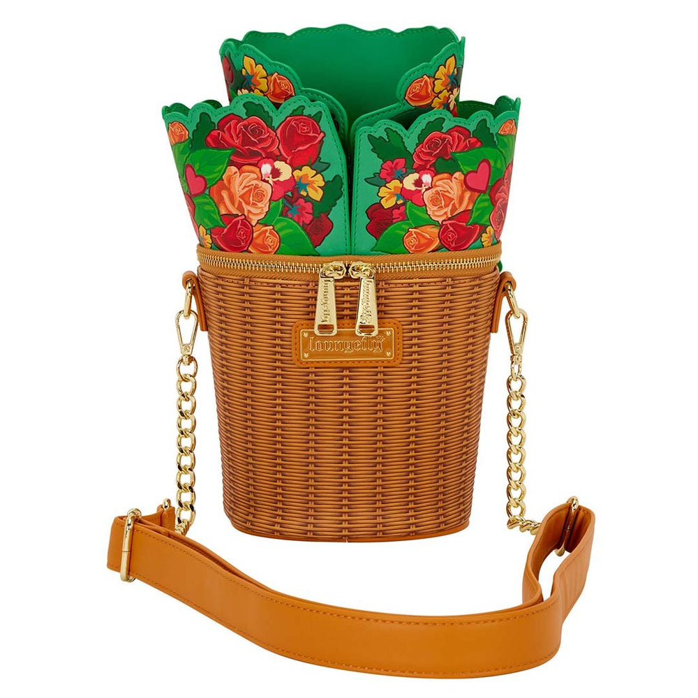 Loungefly Figural Flower Basket Crossbody Bag