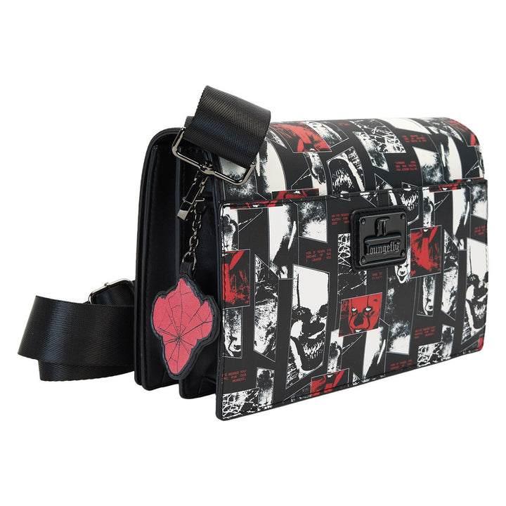 Loungefly Warner Brothers I Heart Horror IT Pennywise Glow Crossbody Bag