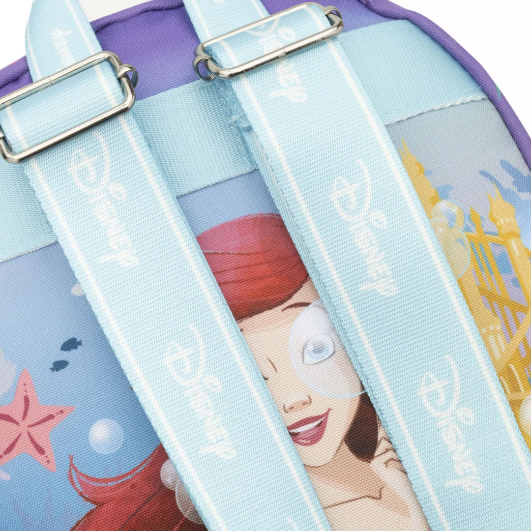 WondaPop Disney The Little Mermaid Ariel 13" Nylon Mini Backpack - Straps