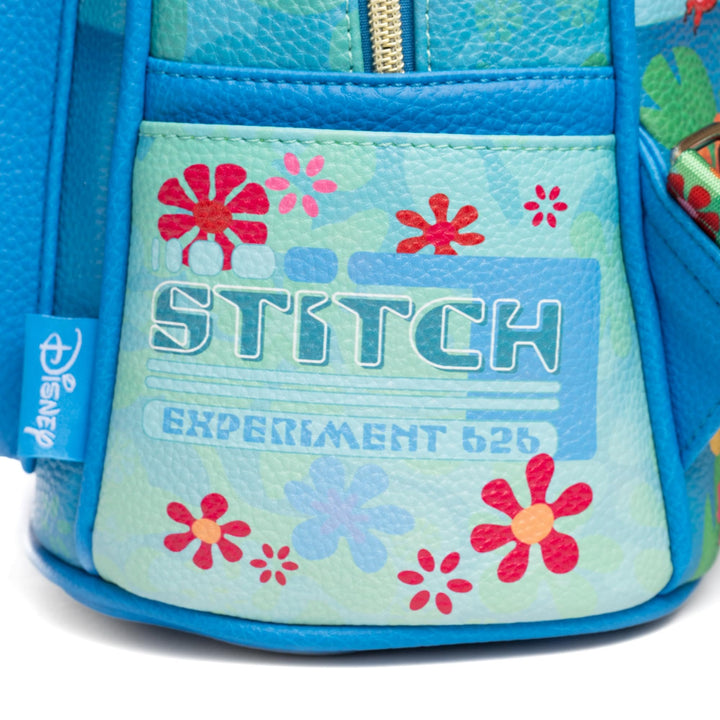 Wondapop Disney Lilo And Stitch Leroy and Stitch Lets Get Wild 11" Vegan Leather Mini Backpack