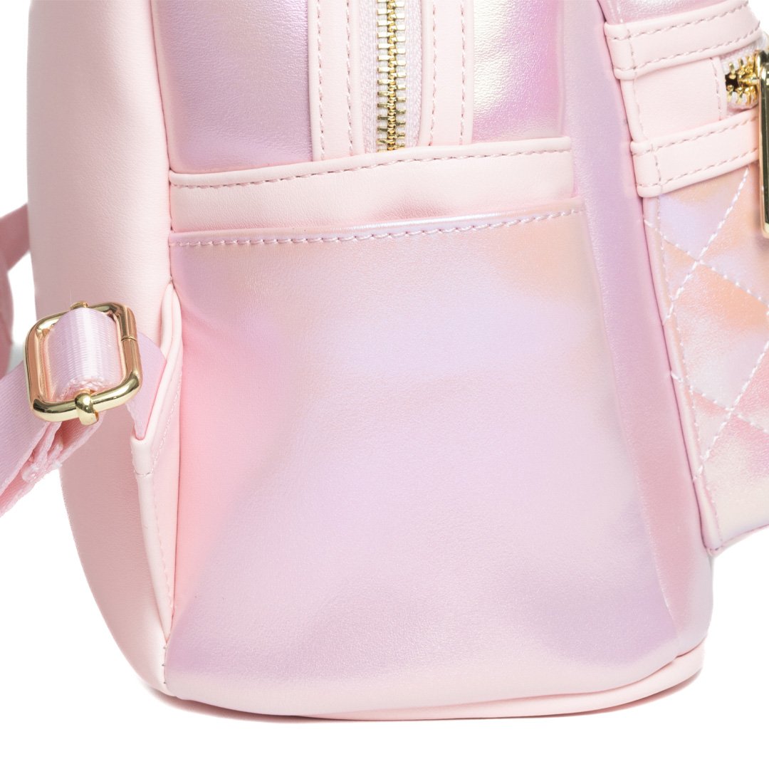 iridescent mini backpack pink Loungefly Disney The Minnie Mouse Classic Series Mini Backpack: Rose Iridescent