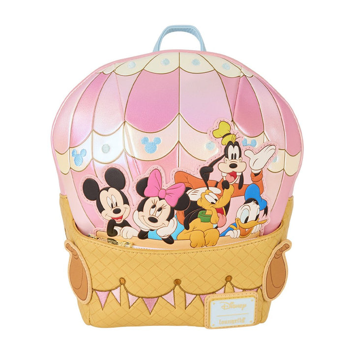 Loungefly Disney Mickey &amp; Friends Hot Air Balloon Figural Mini Backpack