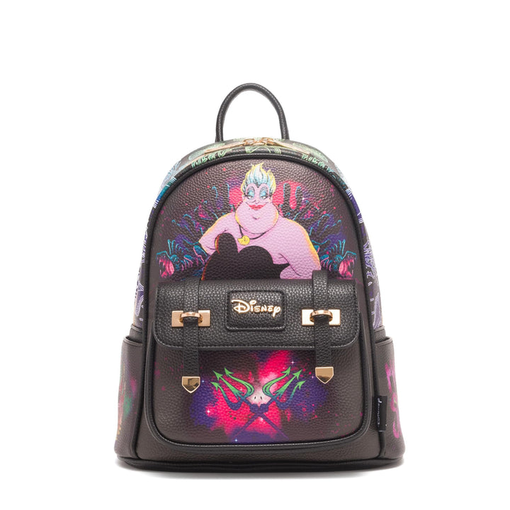 Wondapop Disney Ursula Tentacles of Terror 11" Vegan Leather Mini Backpack - front