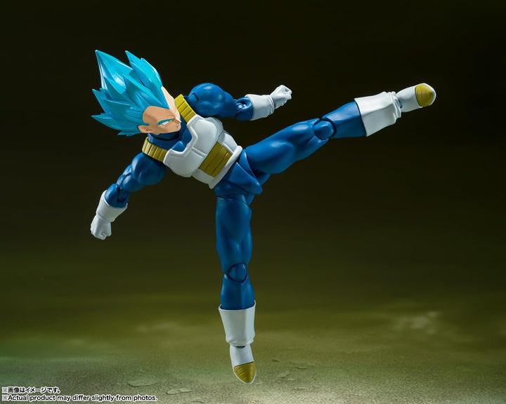 S.H. Figuarts Dragon Ball Super Super Saiyan God Super Saiyan Vegeta - Pride of Penetrating Saiyan - Approx. 5.3 inches (135 mm), PVC &amp; ABS Pre-Painted Action Figure
