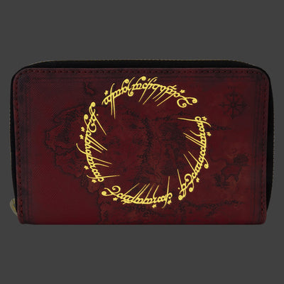 Loungefly Warner Brothers Lord of the Rings The One Ring Zip-Around Wallet - Glow in the Dark