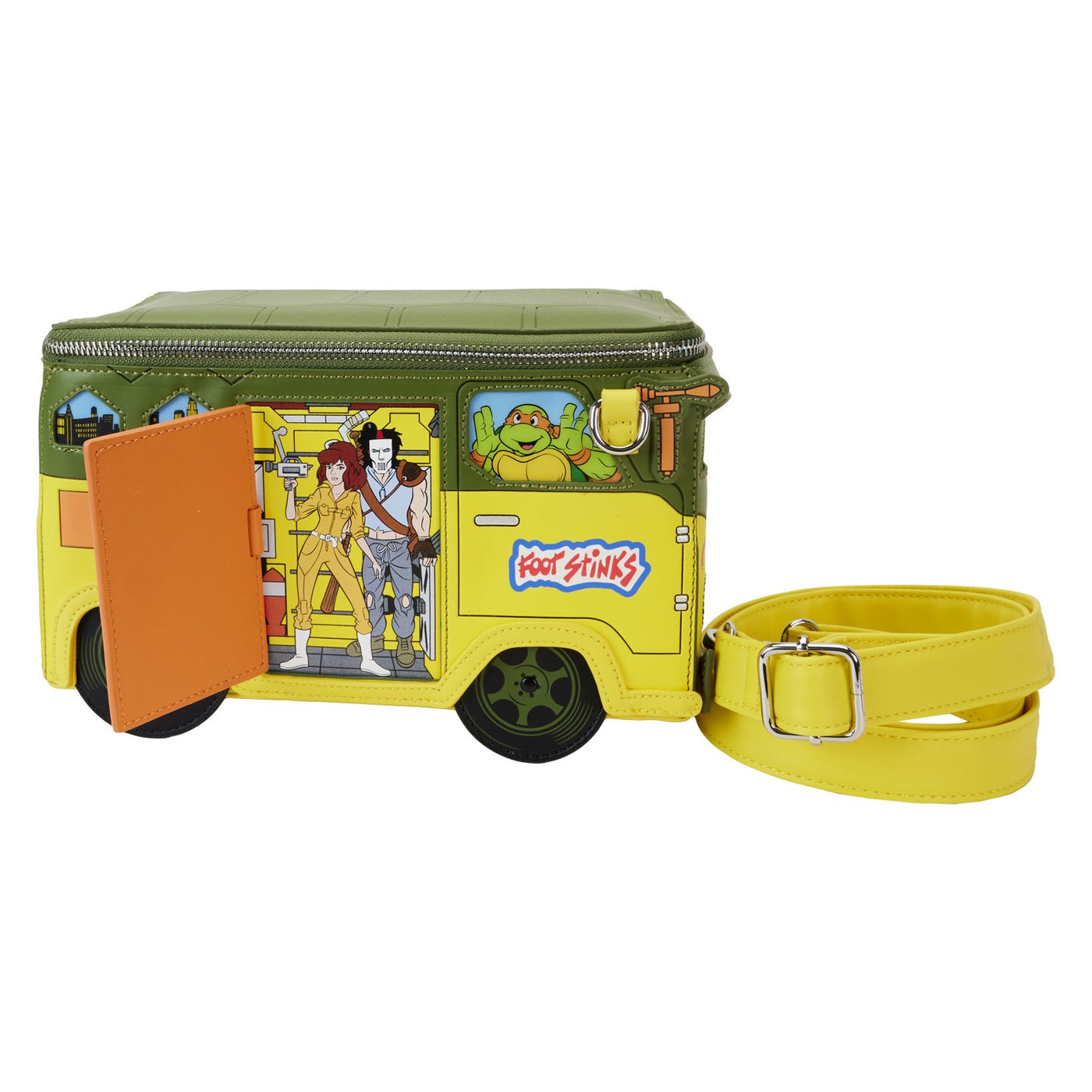 Loungefly Nickelodeon TMNT 40th Anniversary Party Wagon Figural Crossbody - Door Opens