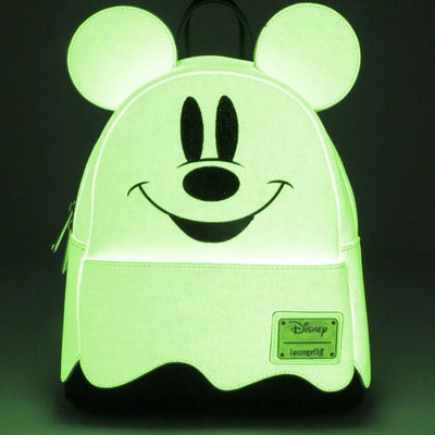 Loungefly Disney Ghost Mickey Halloween Glow in the Dark Mini Backpack