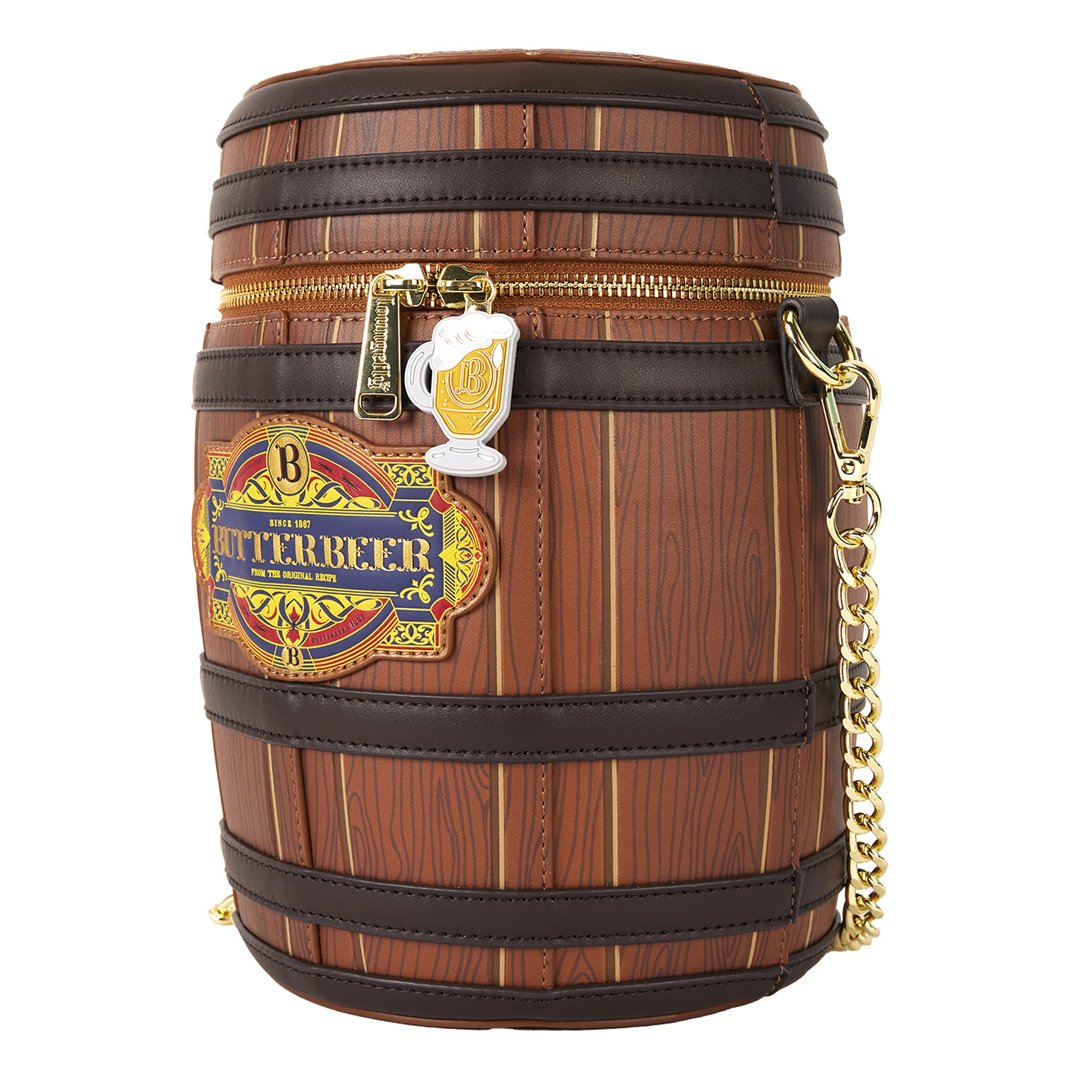 Loungefly Warner Brothers Harry Potter Butterbeer Barrel Scented Figural Crossbody Bag