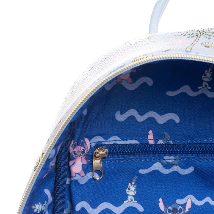 Wondapop Disney Lilo And Stitch Beach Daze Always 11" Vegan Leather Mini Backpack