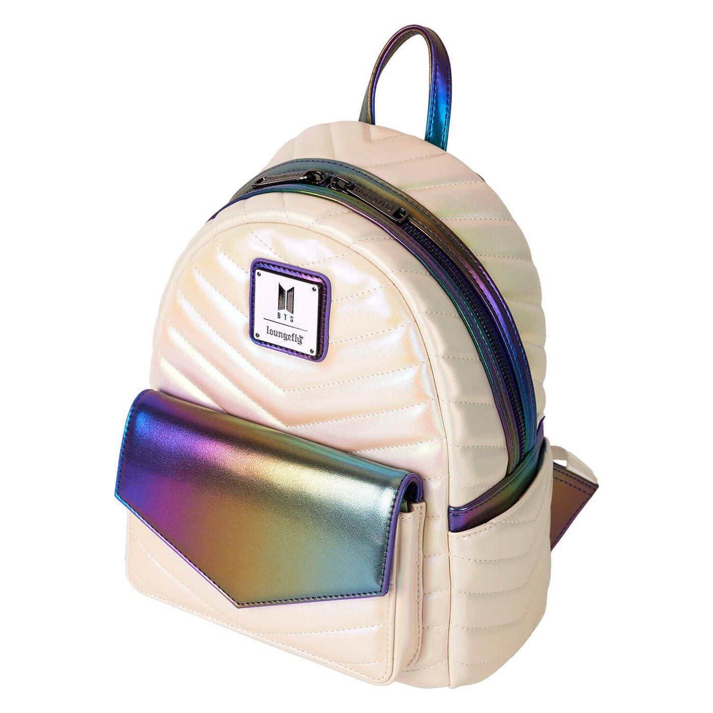 Loungefly Funko Pop! By Loungefly BTS Iridescent Quilted Mini Backpack